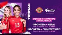 Jadwal Siaran Langsung Timnas Indonesia Putri: FIFA Women’s Friendly Match, Saksikan Eksklusif di Vidio