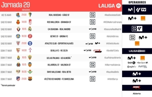Lịch thi đấu vòng 29 La Liga: Real Madrid thi đấu lúc 23h15 ngày 16/3, Atletico Madrid và Barcelona thi đấu lúc 4h ngày 18
